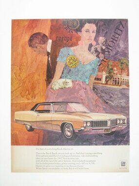 1967 Buick Electra 225 Vintage Car Print Ad GM Motors Luxury Automobile